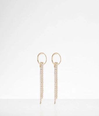 boutique by BKE Rhinestone Fringe Earring