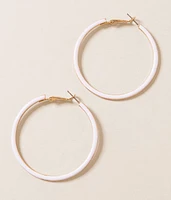 boutique by BKE Enamel Hoop Earring