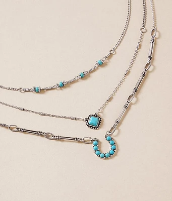 Sterling & Stitch 3 Pack Western Necklace Set