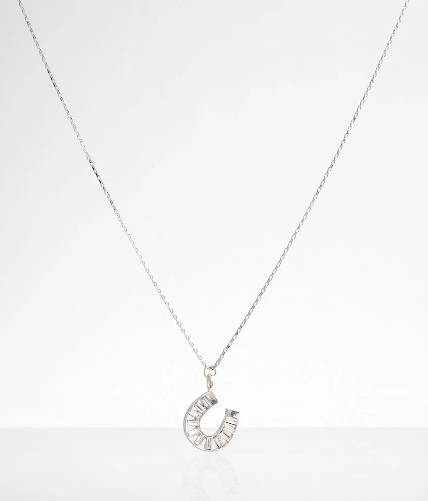 boutique by BKE Glitz Horseshoe Necklace