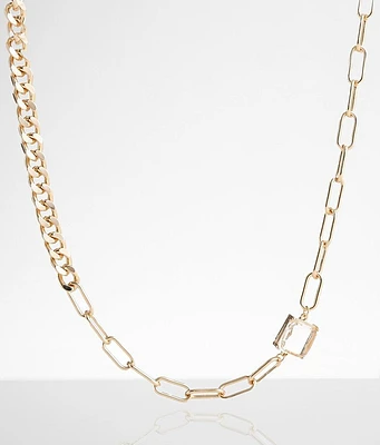 BKE Rhinestone Pendant Necklace