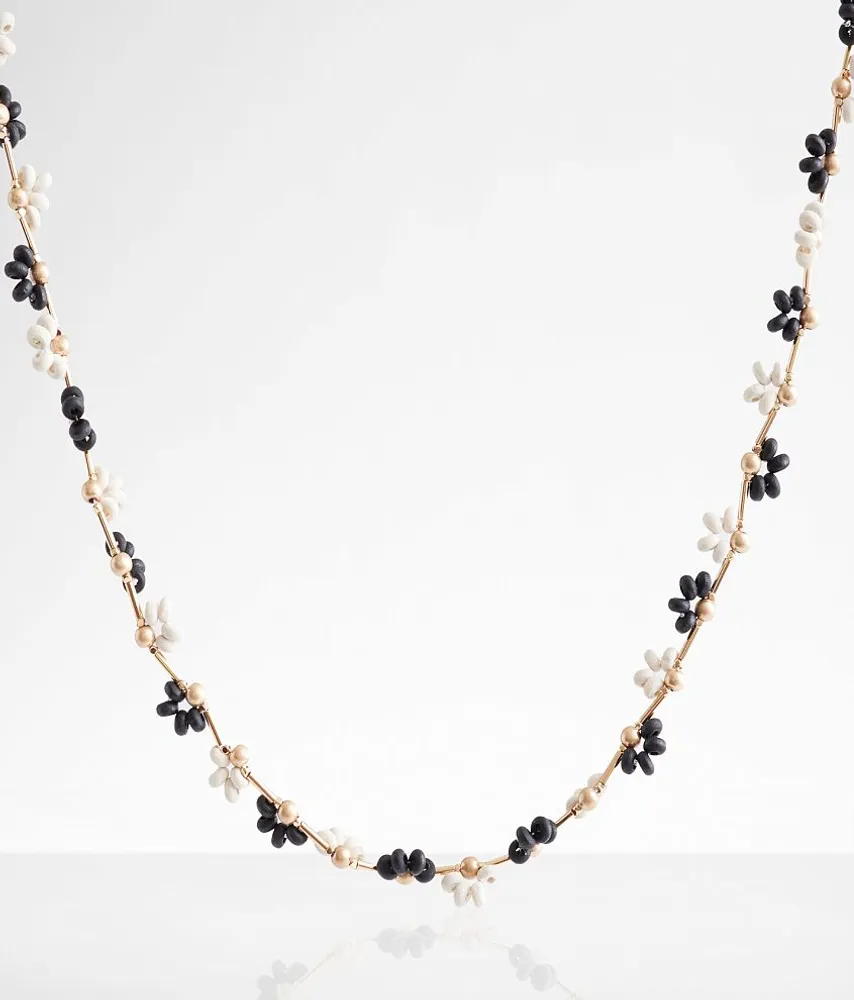 boutique by BKE Flower Bead Necklace