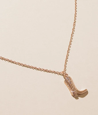 Sterling & Stitch Cowboy Boot Necklace