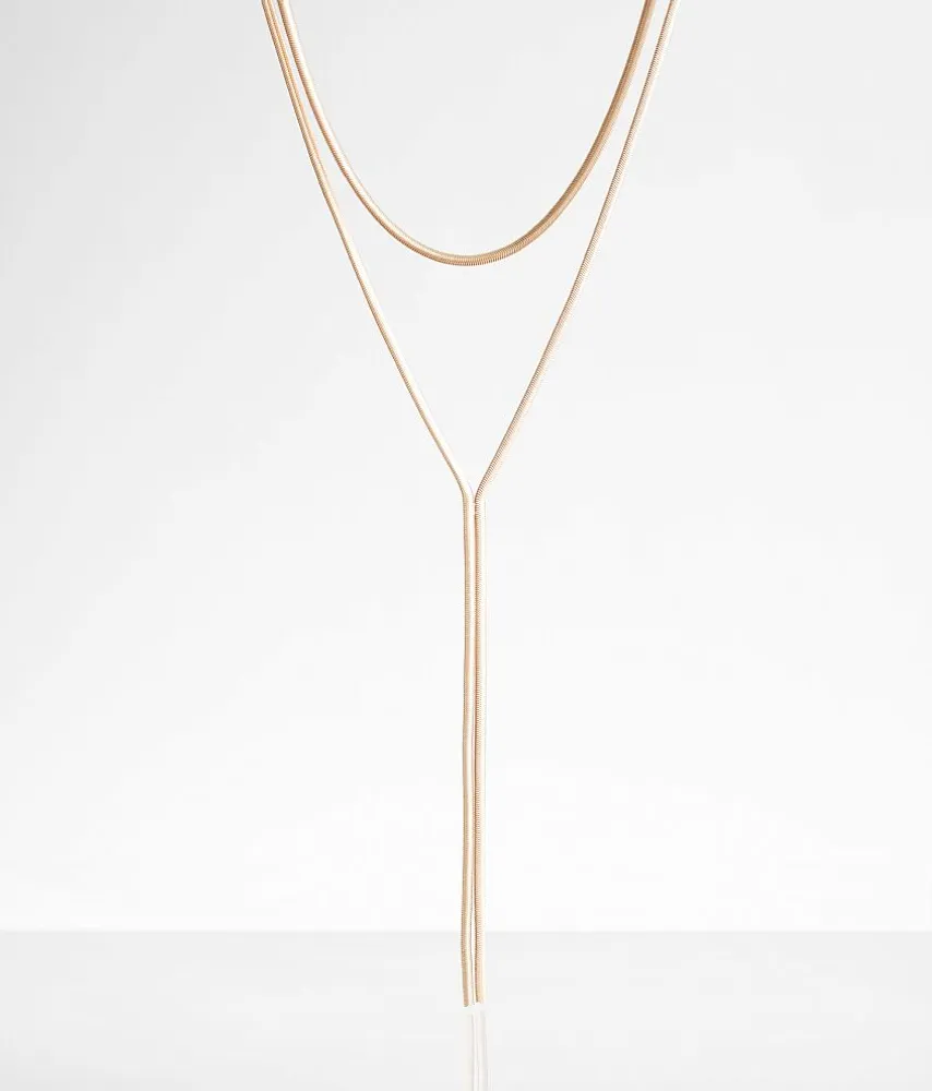 boutique by BKE 2 Pack Snake Chain Necklace Set
