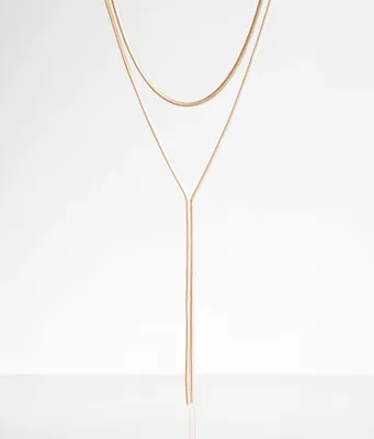 boutique by BKE 2 Pack Snake Chain Necklace Set