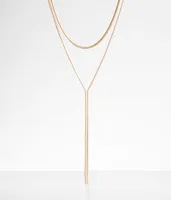 boutique by BKE 2 Pack Snake Chain Necklace Set