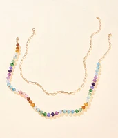 boutique by BKE 2 Pack Beaded Necklace Set