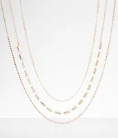 boutique by BKE 3 Pack Tiered Necklace Set