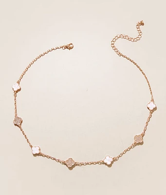 boutique by BKE Multi Clover Necklace