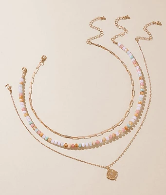 boutique by BKE 3 Pack Beaded Necklace Set