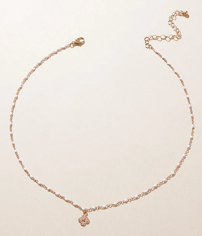boutique by BKE Beaded Clover Necklace