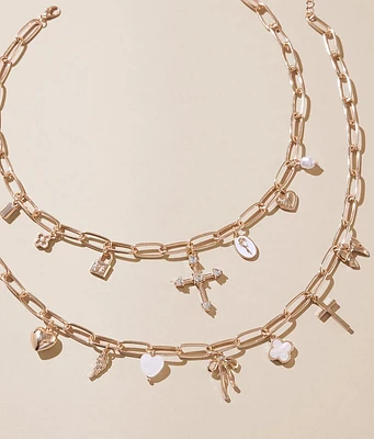 boutique by BKE 2 Pack Charm Necklace Set