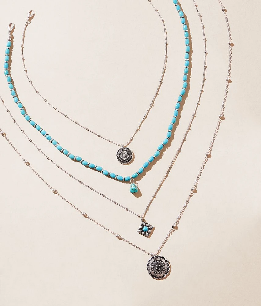 4 Pack Western Necklace Set