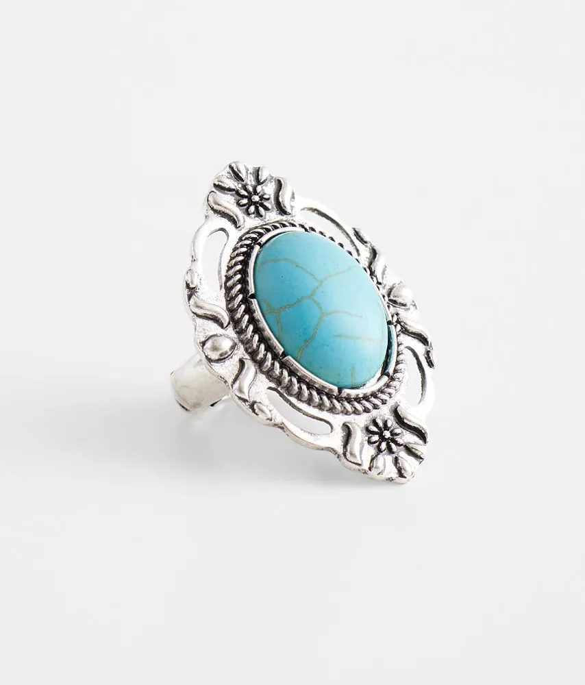 Western Turquoise Statement Ring