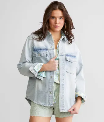 Signature 8 Distressed Denim Shacket