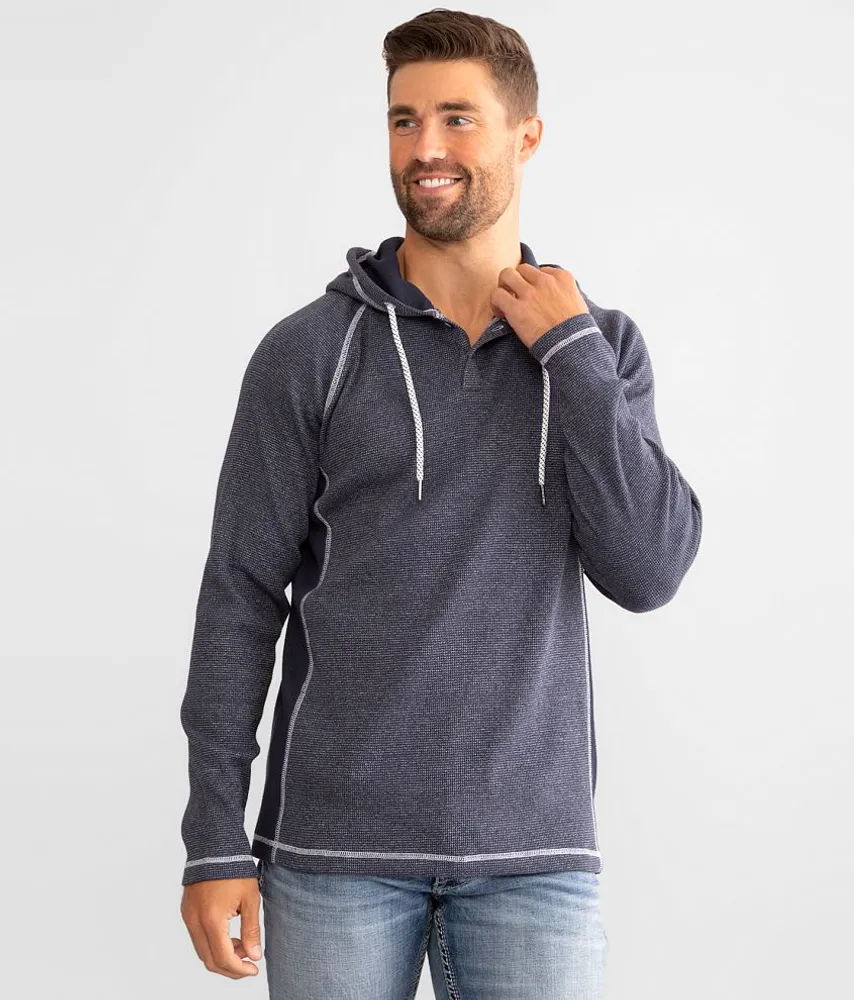 Kirby Thermal Henley Hoodie