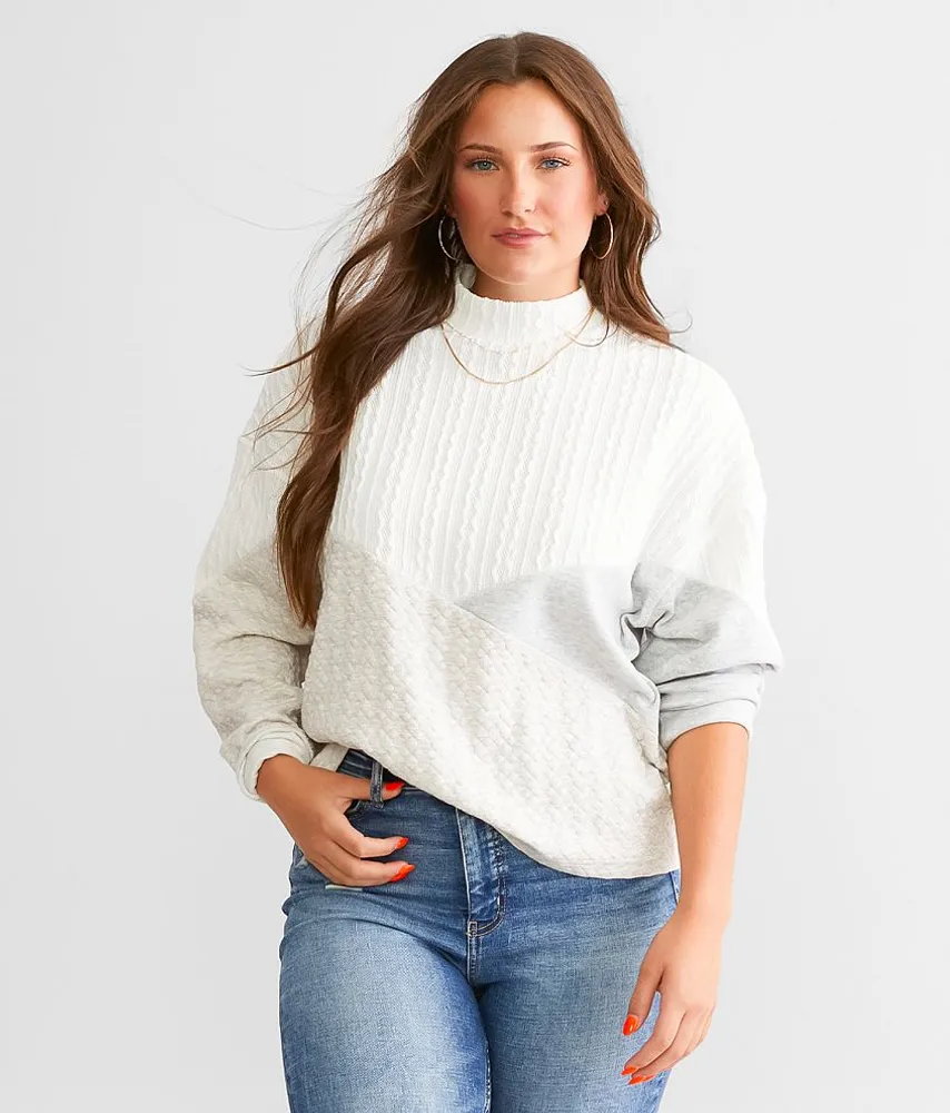 Mock Neck Pullover