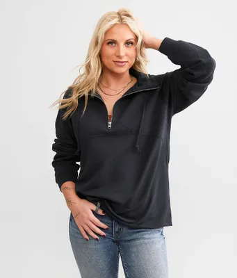 BKE Quarter Zip Mock Neck Pullover