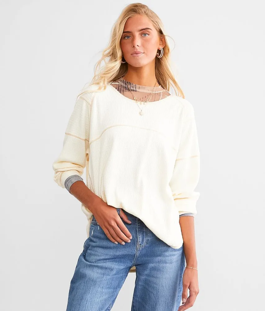 Waffle Knit Top