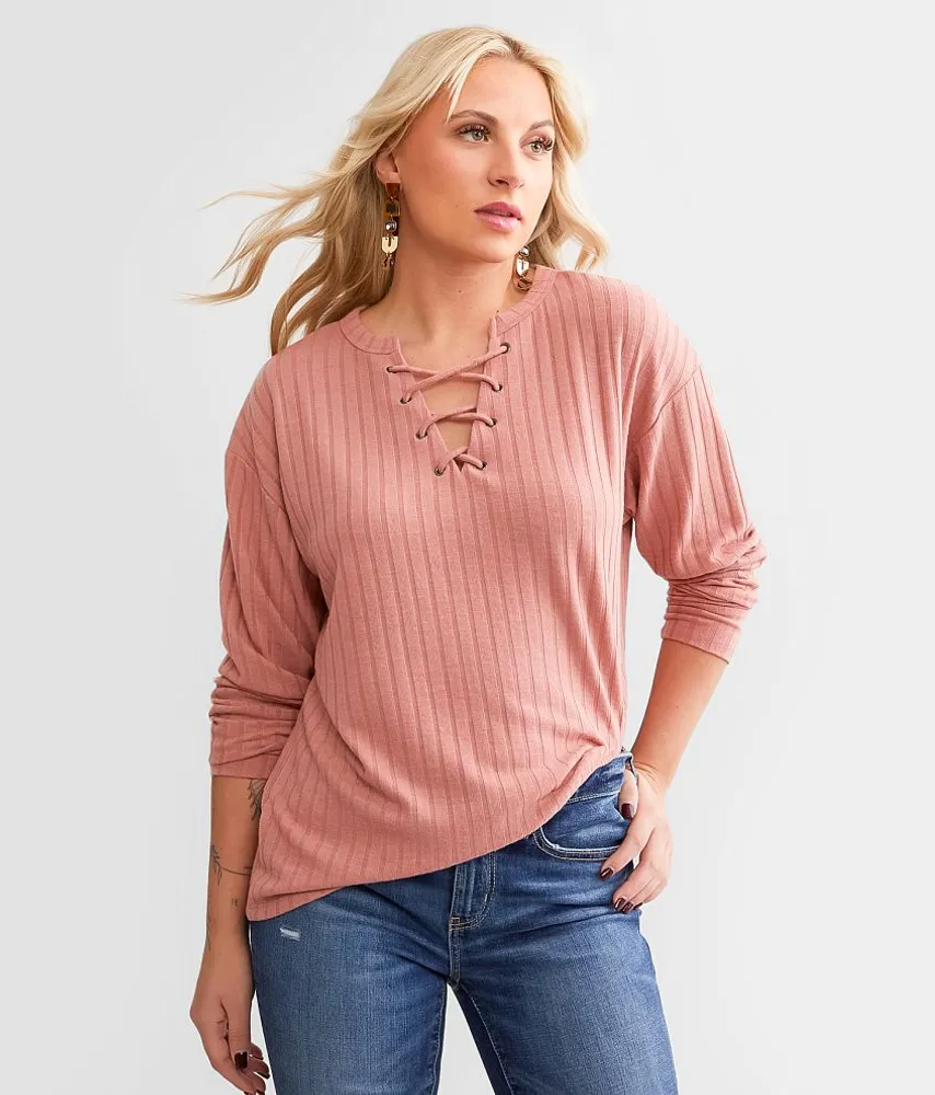 Lace-Up Top