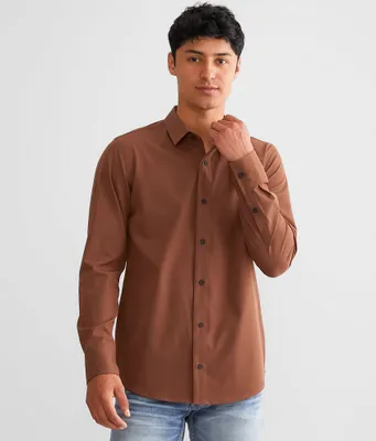 Departwest Striped Performance Stretch Shirt