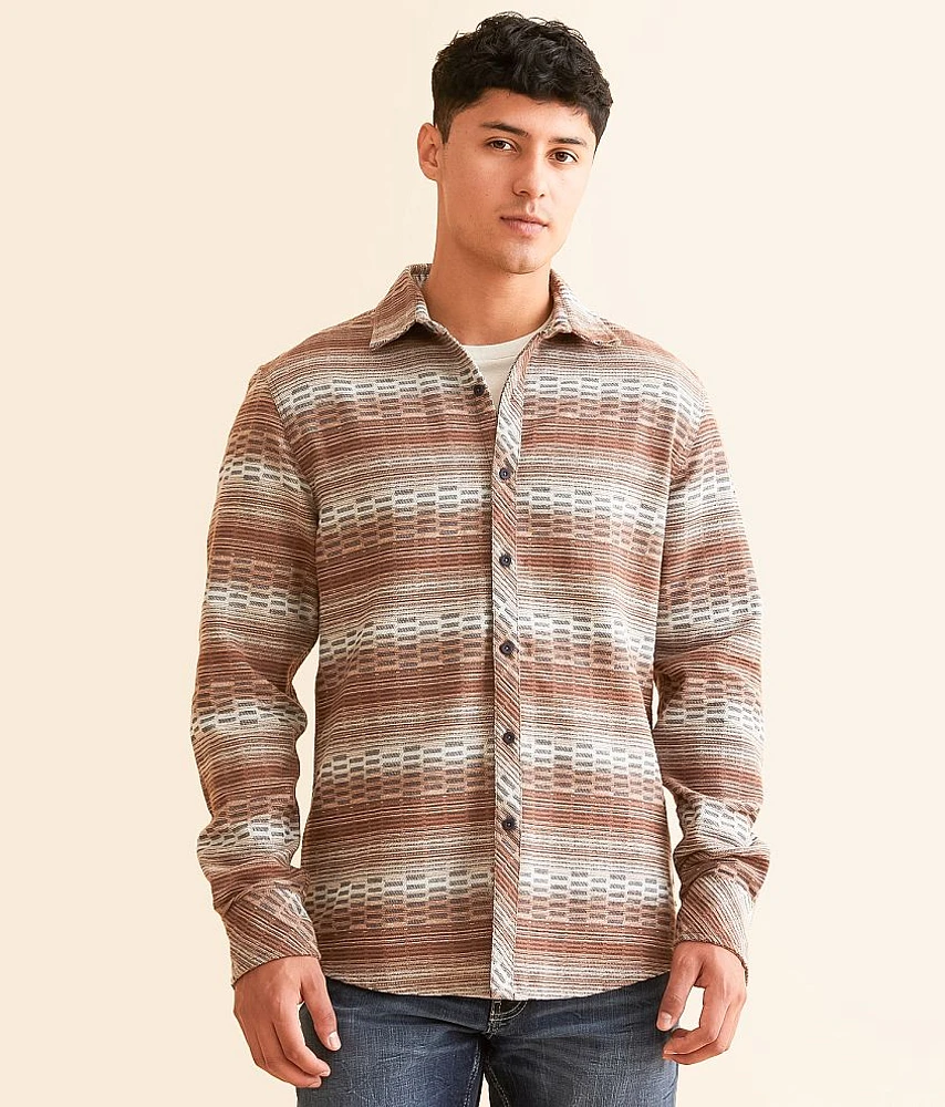 Departwest Striped Athletic Flannel Shirt