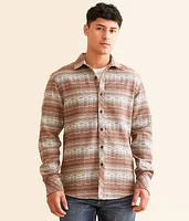 Departwest Striped Athletic Flannel Shirt