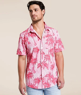 Departwest Palm Tree Athletic Performance Stretch Shirt