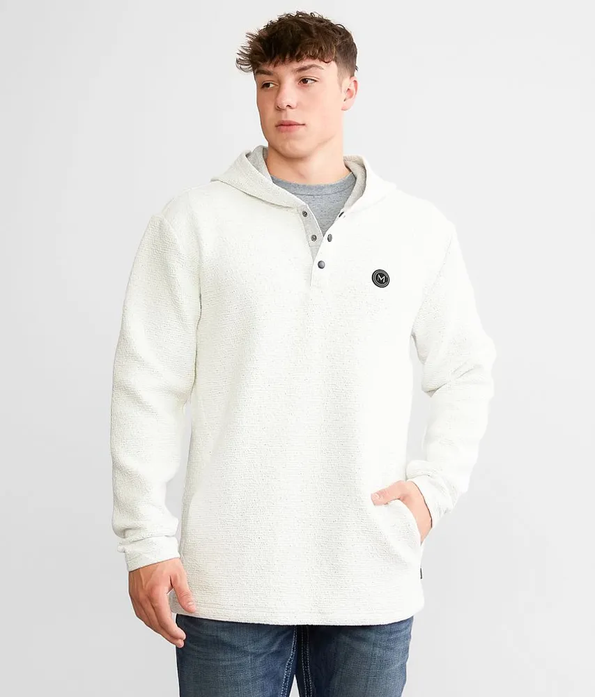 Textured Henley Hoodie