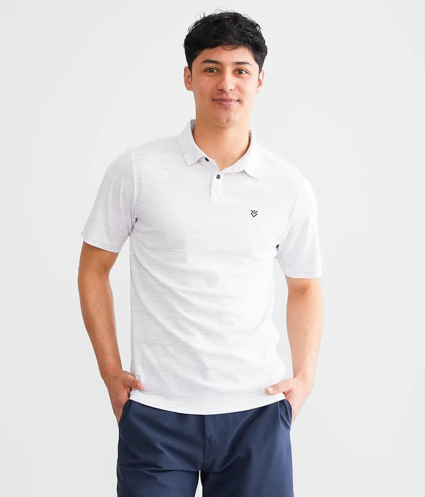 Marled Knit Polo