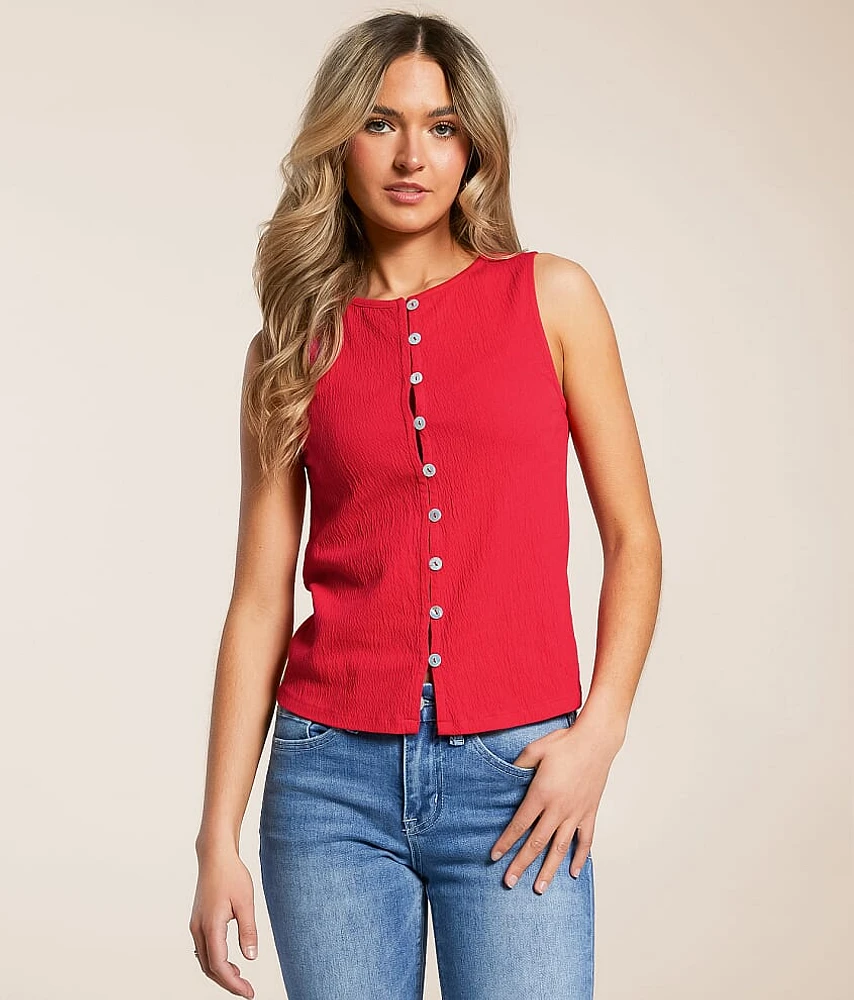 Willow & Root Textured Knit Tank Top