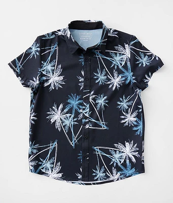 Boys - Departwest Tropical Print Performance Stretch Shirt