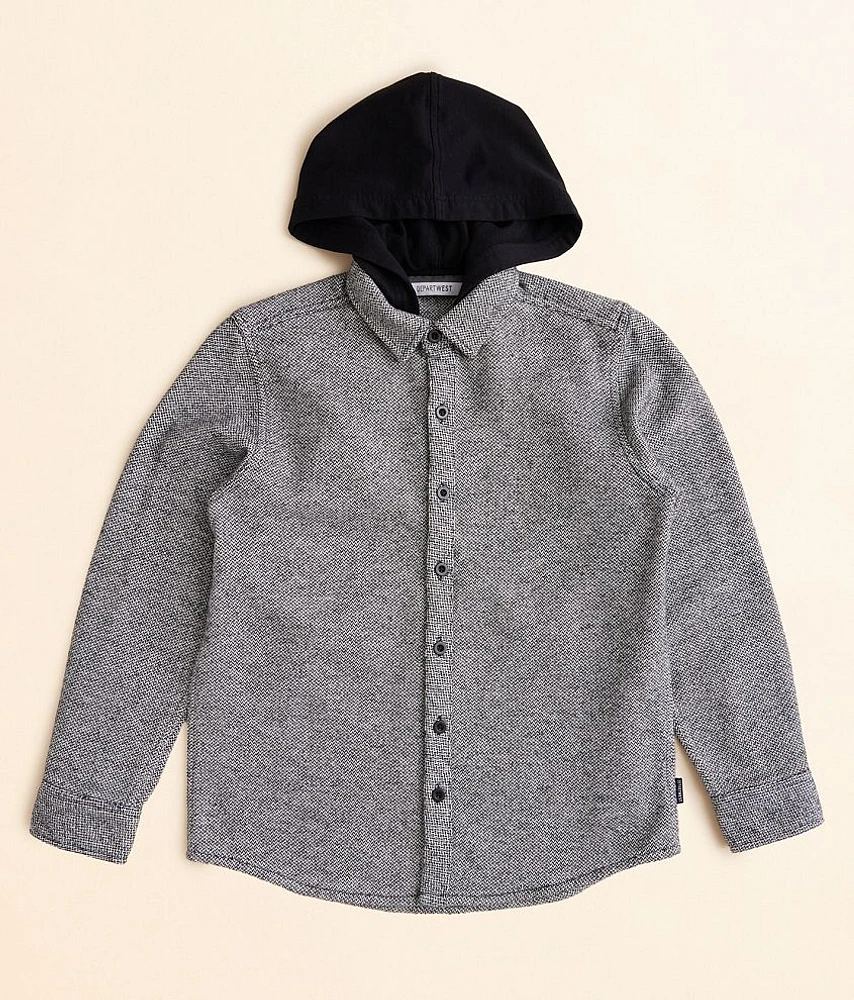 Boys - Departwest Hooded Flannel Shirt