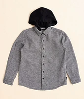 Boys - Departwest Hooded Flannel Shirt