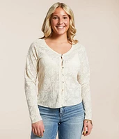 Willow & Root Floral Lace Top