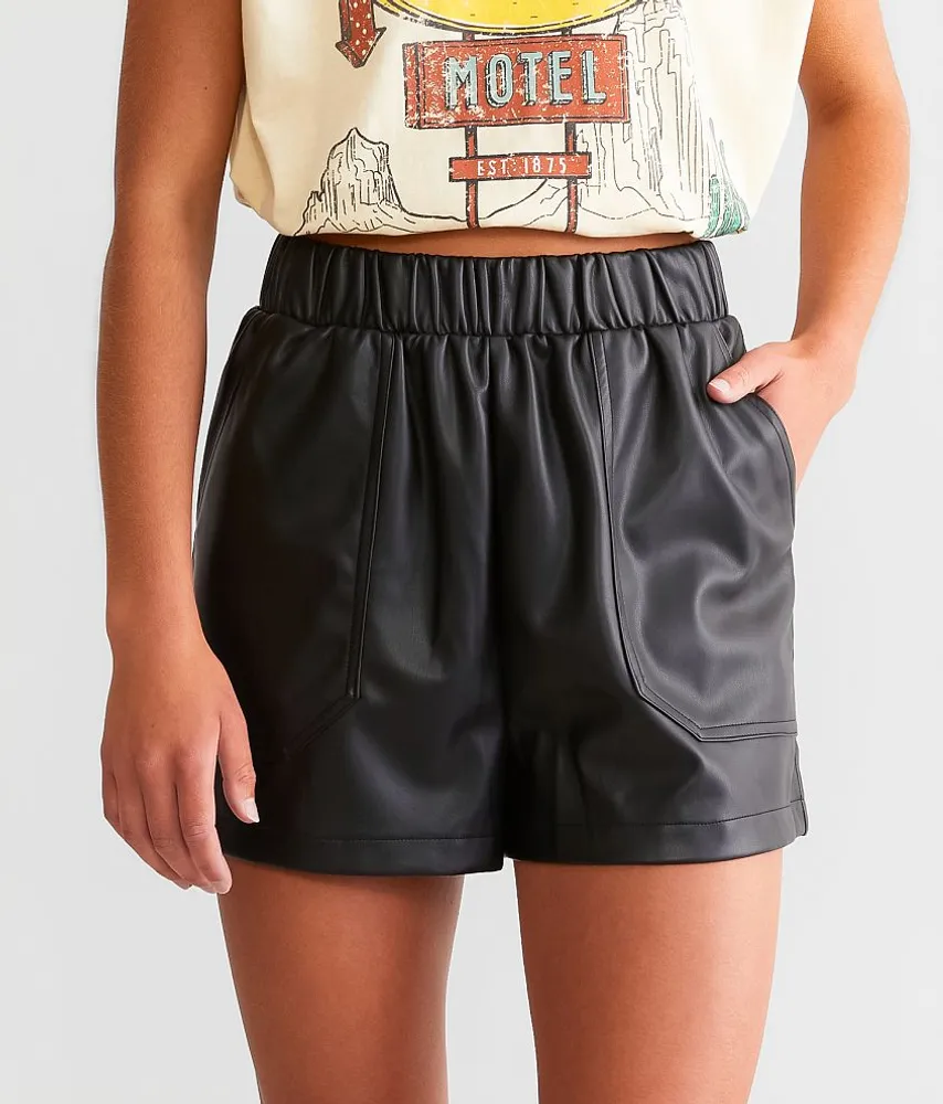 Faux Leather Short