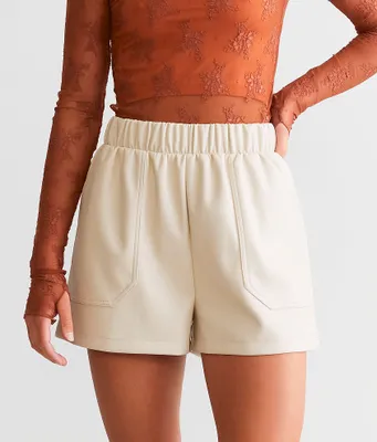 Steve Madden Faux Leather Short