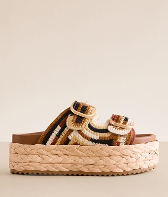 Steve Madden Klare Crochet Flatform Sandal