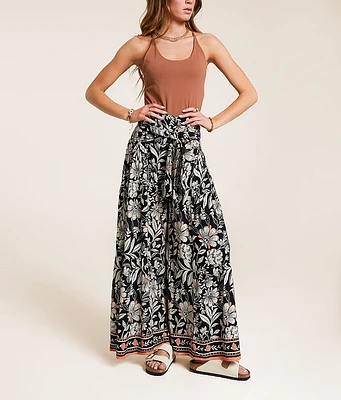 Angie Floral Wide Leg Beach Pant