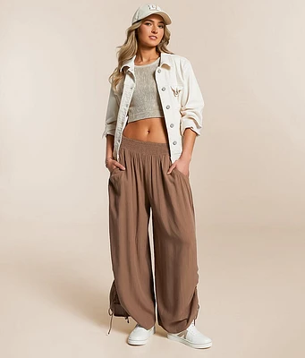 Angie Crinkle Wide Leg Pant