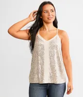 Daytrip Sequin Racerback Tank Top