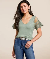 Daytrip Lace Trim Top