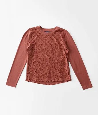 Girls - Daytrip Floral Lace Top