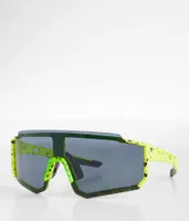 BKE Neon Splatter Shield Sunglasses