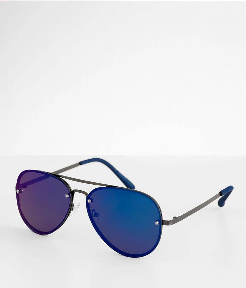 BKE Blue Aviator Sunglasses