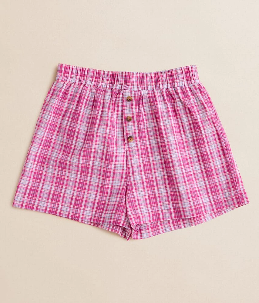 Girls - Plaid Boxer Short