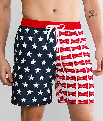 Tipsy Elves Budweiser Stretch Swim Trunks