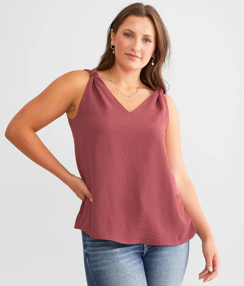 Knotted Strap Tank Top