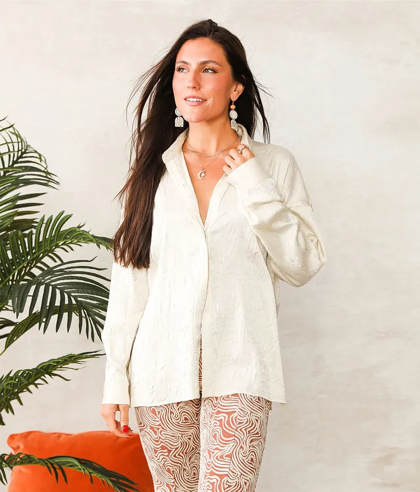 Satin Crinkle Blouse