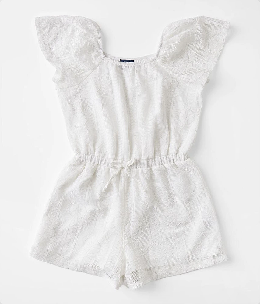 Girls - Daytrip Flutter Lace Romper